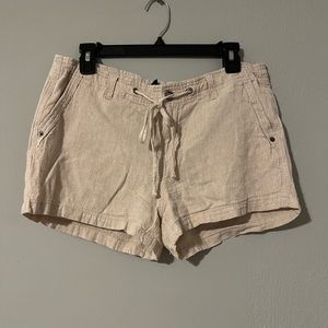 Gap Relaxed Beach Shorts in Tan - Sz 10 (adjustable waist)